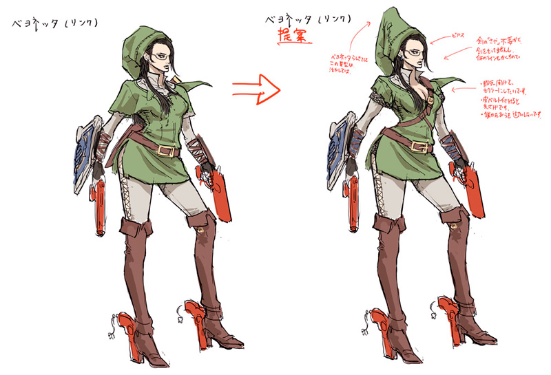 Illustration for article titled How Bayonetta Got Dressed Up as Nintendo’s Most Famous Characters